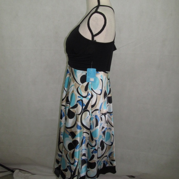 Intrigue Strap Dress size L Stretch Sleeveless New - Picture 6 of 7